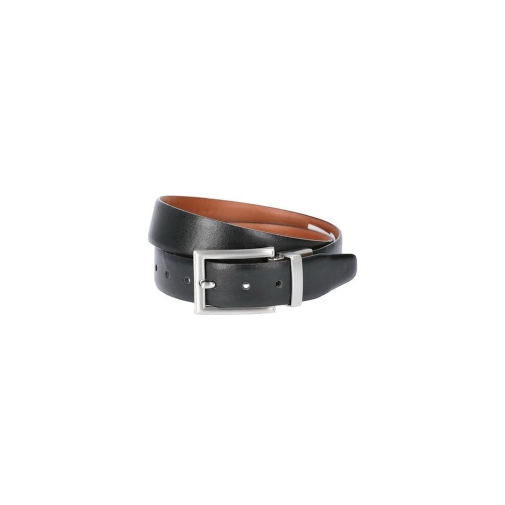 Boys Reversible Belt - Black/Cognac Small